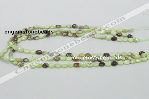 CLE52 15.5 inches 8*10mm oval lemon turquoise beads wholesale