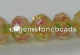 CLG26 15 inches 8*10mm faceted rondelle handmade lampwork beads