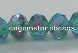 CLG28 15 inches 8*10mm faceted rondelle handmade lampwork beads