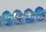 CLG41 14 inches 8*10mm faceted rondelle handmade lampwork beads