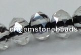 CLG48 13 inches 9*12mm faceted rondelle handmade lampwork beads