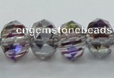 CLG49 13 inches 9*12mm faceted rondelle handmade lampwork beads