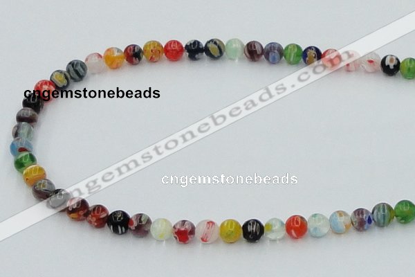 CLG500 16 inches 6mm round lampwork glass beads wholesale