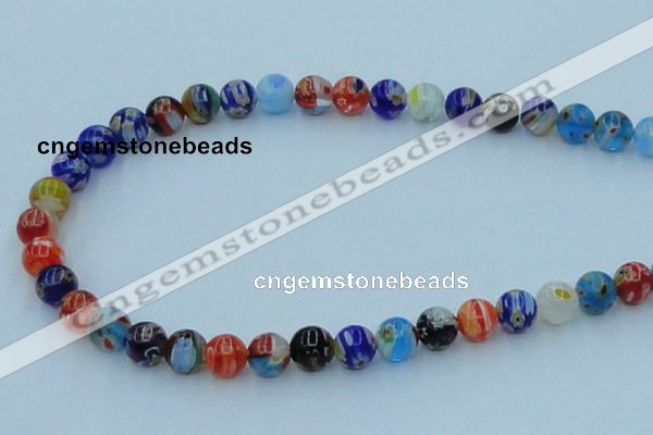 CLG501 16 inches 8mm round lampwork glass beads wholesale