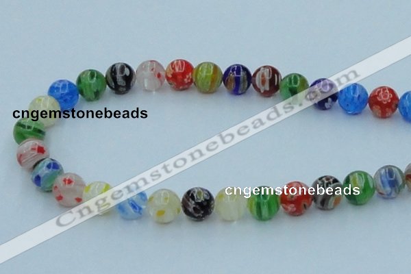 CLG502 16 inches 10mm round lampwork glass beads wholesale