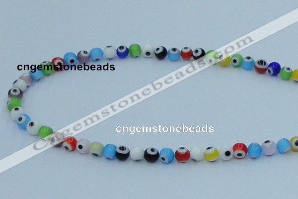 CLG504 16 inches 6mm round lampwork glass beads wholesale