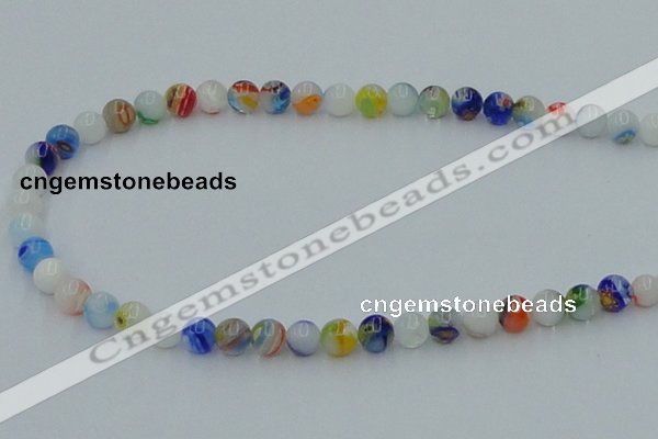 CLG508 16 inches 6mm round lampwork glass beads wholesale