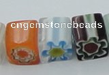 CLG512 16 inches 10*10mm cube lampwork glass beads wholesale