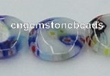 CLG518 16 inches 16mm flat round lampwork glass beads wholesale