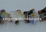 CLG528 16 inches 10*10mm star lampwork glass beads wholesale