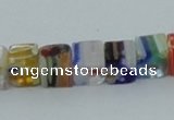 CLG562 16 inches 6*6mm cube lampwork glass beads wholesale