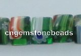 CLG563 16 inches 8*8mm cube lampwork glass beads wholesale