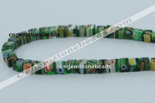 CLG563 16 inches 8*8mm cube lampwork glass beads wholesale