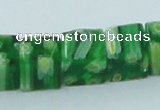 CLG565 16 inches 8*8mm cube lampwork glass beads wholesale