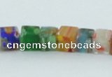 CLG566 16 inches 6*6mm cube lampwork glass beads wholesale