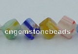 CLG568 16 inches 6*6mm cube lampwork glass beads wholesale