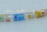 CLG575 16 inches 4*6mm cylinder lampwork glass beads wholesale