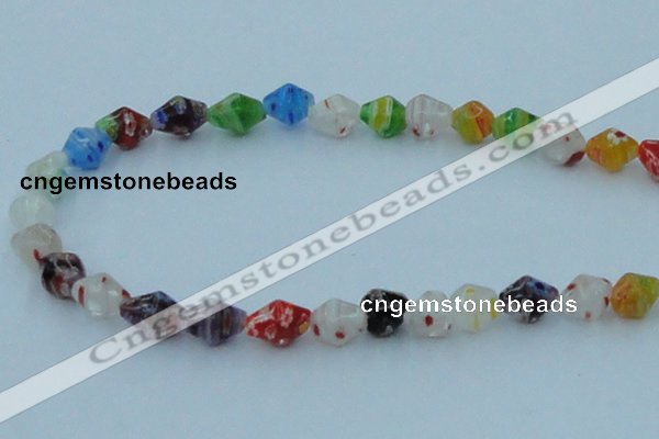 CLG577 16 inches 8*10mm rice lampwork glass beads wholesale