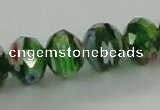 CLG58 15 inches 8*10mm faceted rondelle handmade lampwork beads