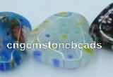 CLG583 16 inches 20*20mm heart lampwork glass beads wholesale