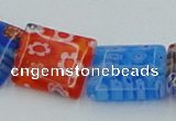 CLG585 16 inches 10*12mm rectangle lampwork glass beads wholesale