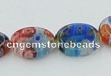 CLG589 16 inches 10*12mm oval lampwork glass beads wholesale