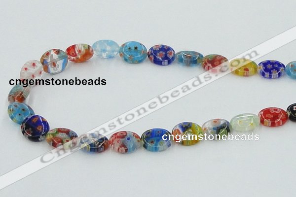 CLG589 16 inches 10*12mm oval lampwork glass beads wholesale