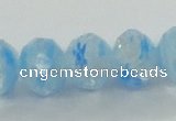 CLG59 15 inches 8*10mm faceted rondelle handmade lampwork beads