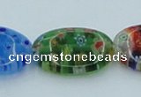 CLG590 16 inches 13*18mm oval lampwork glass beads wholesale