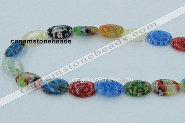 CLG590 16 inches 13*18mm oval lampwork glass beads wholesale