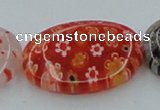 CLG591 16 inches 18*25mm oval lampwork glass beads wholesale