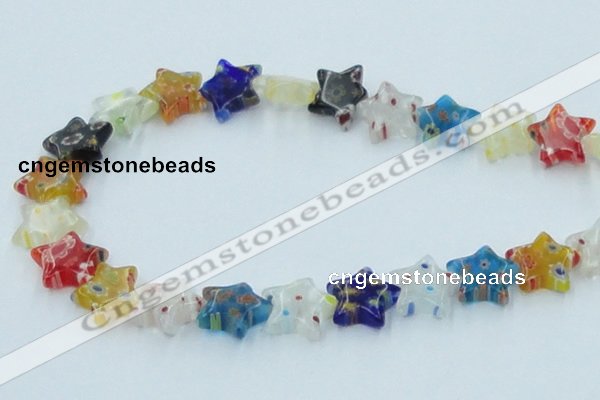 CLG592 16 inches 14*14mm star lampwork glass beads wholesale