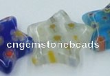 CLG593 16 inches 18*18mm star lampwork glass beads wholesale