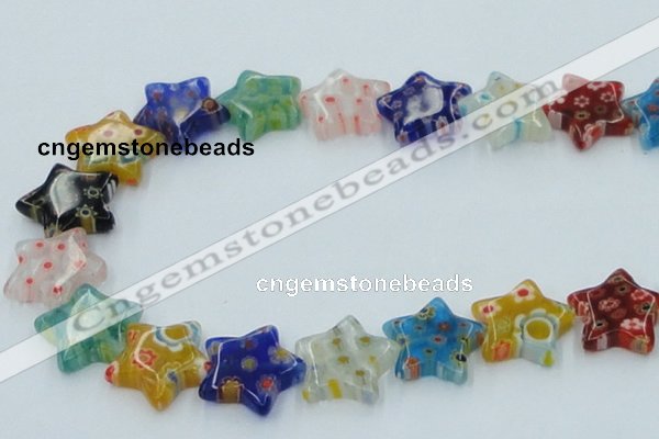 CLG593 16 inches 18*18mm star lampwork glass beads wholesale