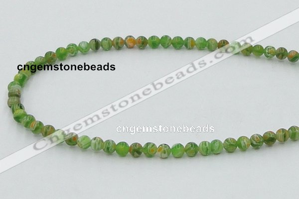 CLG602 16 inches 6mm round lampwork glass beads wholesale