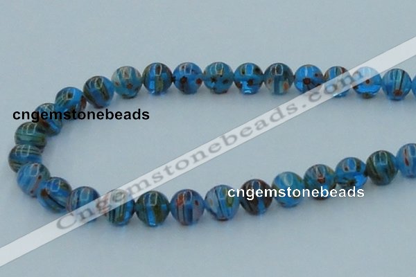 CLG605 16 inches 10mm round lampwork glass beads wholesale