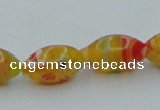 CLG610 5PCS 16 inches 7*12mm rice lampwork glass beads wholesale