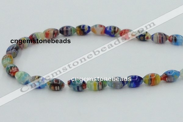 CLG611 5PCS 16 inches 7*12mm rice lampwork glass beads wholesale