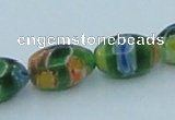 CLG612 5PCS 16 inches 7*12mm rice lampwork glass beads wholesale