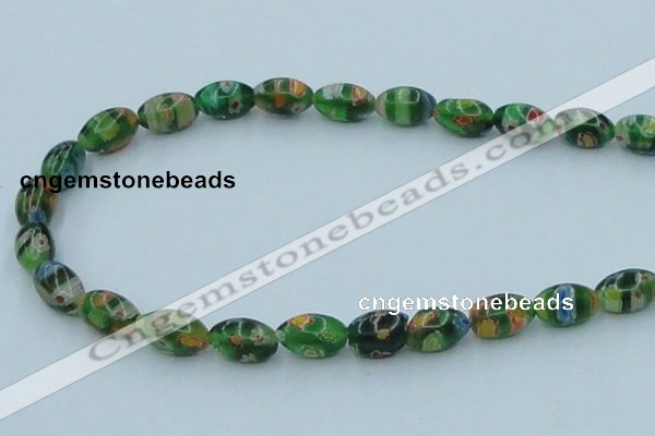 CLG612 5PCS 16 inches 7*12mm rice lampwork glass beads wholesale