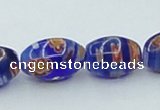 CLG613 5PCS 16 inches 7*12mm rice lampwork glass beads wholesale