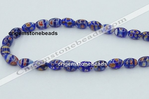 CLG613 5PCS 16 inches 7*12mm rice lampwork glass beads wholesale