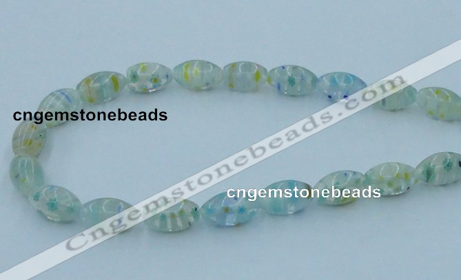 CLG615 3PCS 16 inches 10*16mm rice lampwork glass beads wholesale