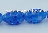 CLG616 3PCS 16 inches 10*16mm rice lampwork glass beads wholesale