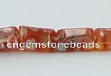 CLG618 5PCS 16 inches 8*10mm rectangle lampwork glass beads wholesale