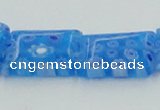 CLG620 5PCS 16 inches 10*14mm rectangle lampwork glass beads wholesale