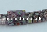 CLG621 5PCS 16 inches 10*14mm rectangle lampwork glass beads wholesale