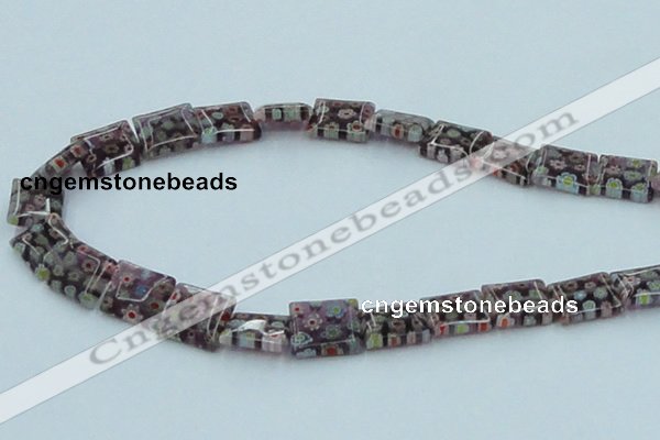 CLG621 5PCS 16 inches 10*14mm rectangle lampwork glass beads wholesale