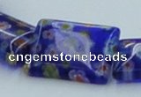 CLG622 5PCS 16 inches 13*18mm rectangle lampwork glass beads wholesale