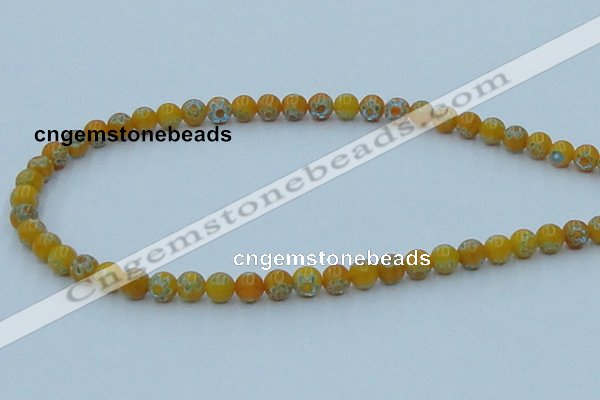 CLG623 10PCS 16 inches 6mm round lampwork glass beads wholesale